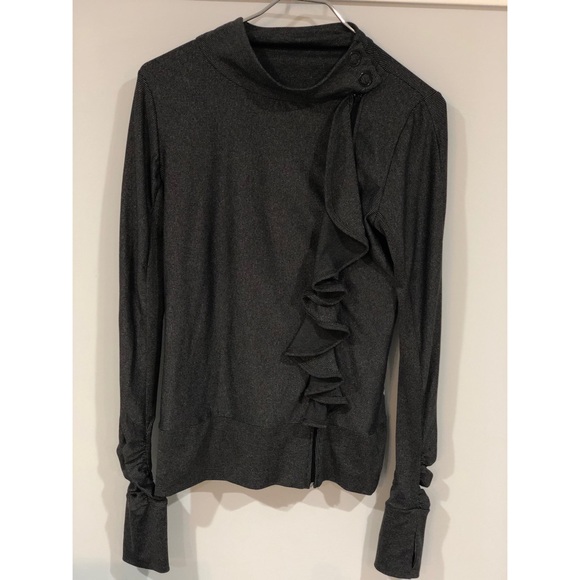 Anthropologie Ruffle Zip Up - Picture 4 of 7